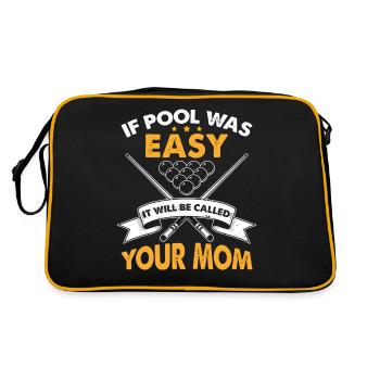 Si la piscine était facile, elle s’appellera votre maman - Sac Retro - noir/or - Dos