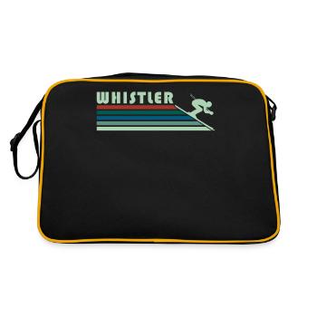 Whistler Souvenir Vacances Ski Ski Vacances d’hiver - Sac Retro - noir/or - Dos