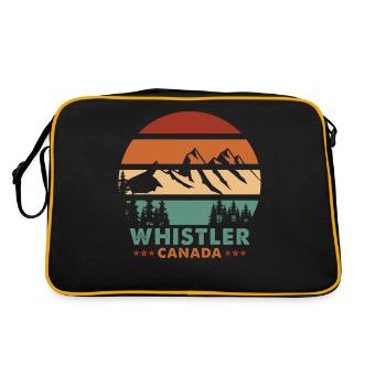 Whistler Souvenir Vacances Montagne Rétro Whistler - Sac Retro - noir/or - Dos