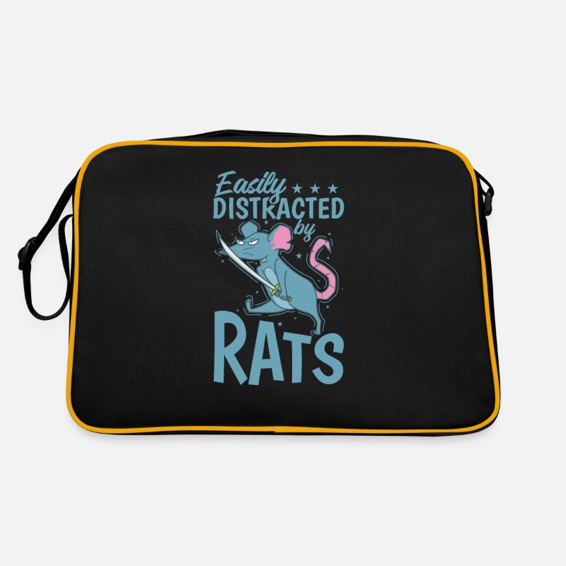 Easily Distracted by Rats Rodent Retro Bag