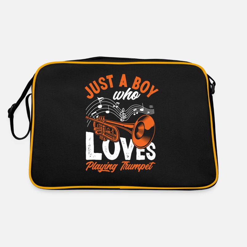 Trompete Trompeter Trompeten Spieler Retro Tasche
