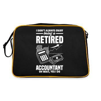 Drôle de cadeau comptable de conseiller fiscal - Sac Retro - noir/or - Dos