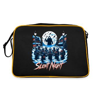 Silent Night Festive Slasher Candy Cane Menace - Retro Tasche - Schwarz/Gold - Hinten