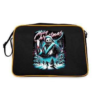 Joyeux Noël Festif Slasher Candy Cane Menace - Sac Retro - noir/or - Dos