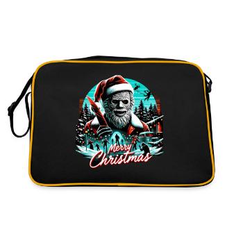 Joyeux Noël Festif Slasher Candy Cane Menace - Sac Retro - noir/or - Dos