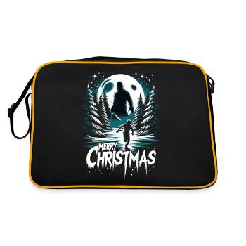 Joyeux Noël Festif Slasher Candy Cane Menace - Sac Retro - noir/or - Dos