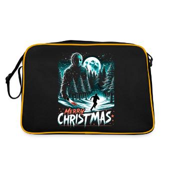 Joyeux Noël Festif Slasher Candy Cane Menace - Sac Retro - noir/or - Dos