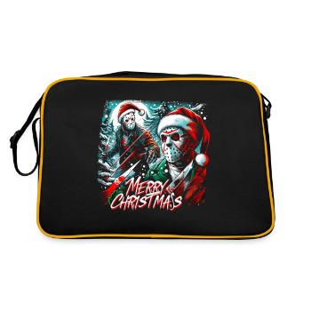 Joyeux Noël Festif Slasher Candy Cane Menace - Sac Retro - noir/or - Dos