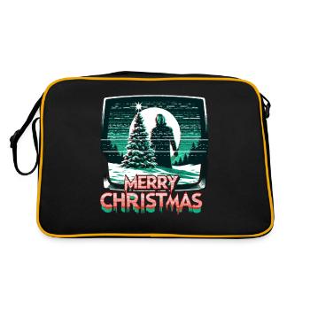Joyeux Noël Festif Slasher Candy Cane Menace - Sac Retro - noir/or - Dos