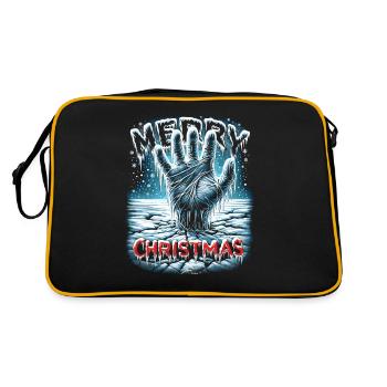 Joyeux Noël Festif Slasher Candy Cane Menace - Sac Retro - noir/or - Dos