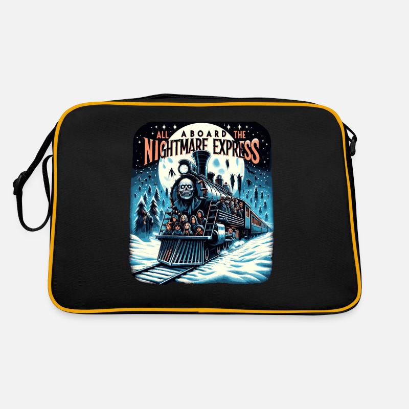 All Aboard The Nightmare Express Holiday Horror Retro Tasche