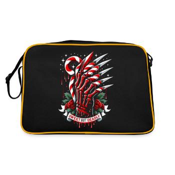 Griffes de canne à sucre douces mais mortelles menaçantes - Sac Retro - noir/or - Dos