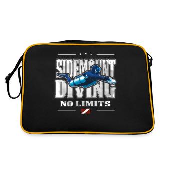 Sidemount Diver Gift No Limits - Retro Bag - black/gold - Back