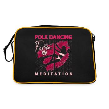 La pole dance est une forme de méditation Pole Fitness - Sac Retro - noir/or - Dos