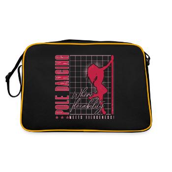 La pole dance où la flexibilité rencontre la gymnastique - Sac Retro - noir/or - Dos