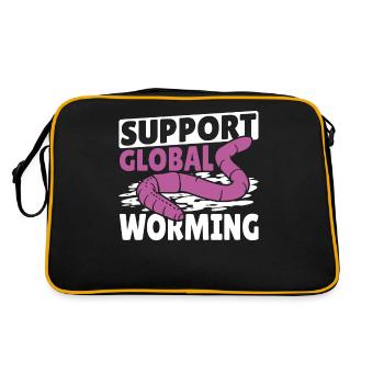 Soutien mondial à l’agriculture vermifuge - Sac Retro - noir/or - Dos