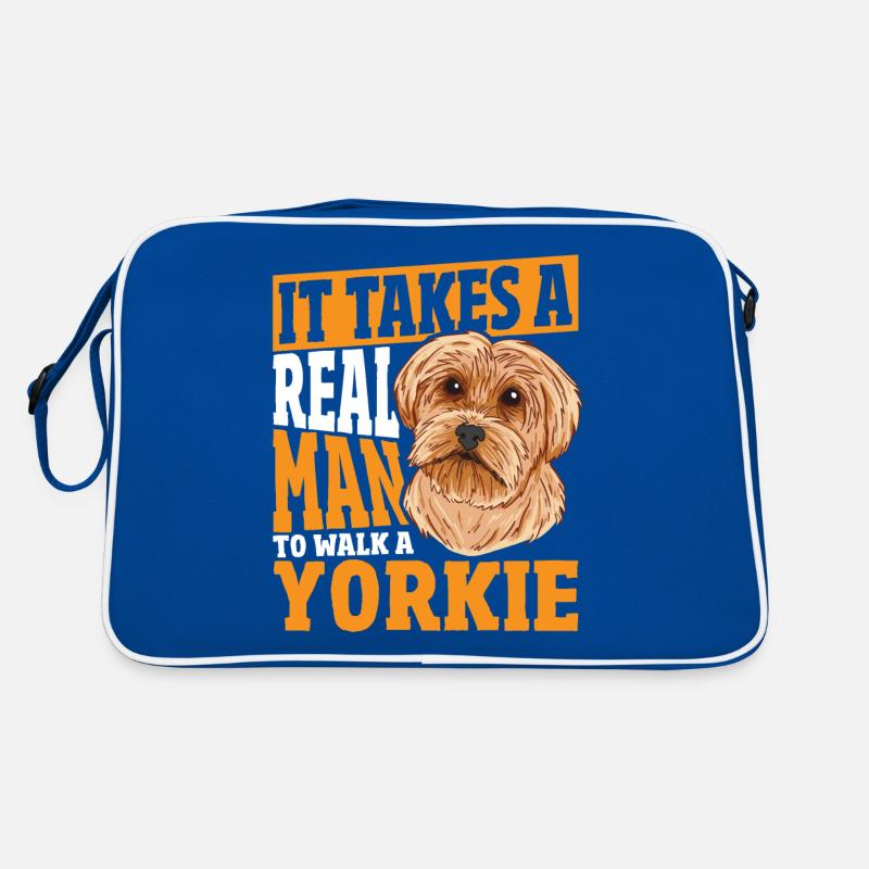 Yorkshire Terrier-Besitzer: Nur ein echter Mann Retro Tasche