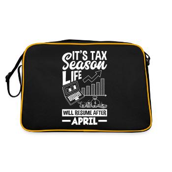 Drôle de cadeau comptable de conseiller fiscal - Sac Retro - noir/or - Dos