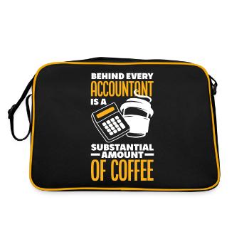 Drôle de cadeau comptable de conseiller fiscal - Sac Retro - noir/or - Dos