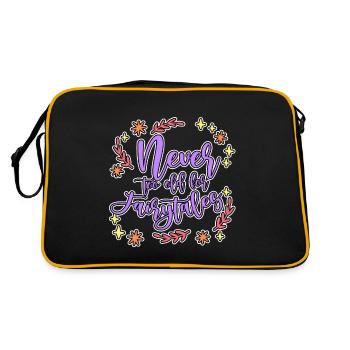 Never Too Old For Fairytales 4 - Retro Tasche - Schwarz/Gold - Hinten