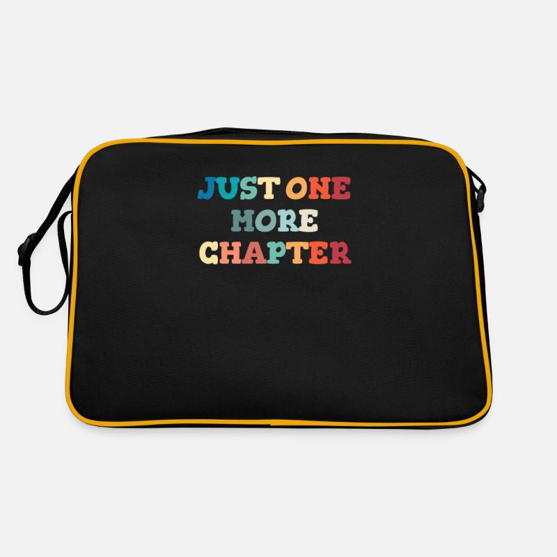 Just one more chapter. book lover, bookworm, Retro Bag