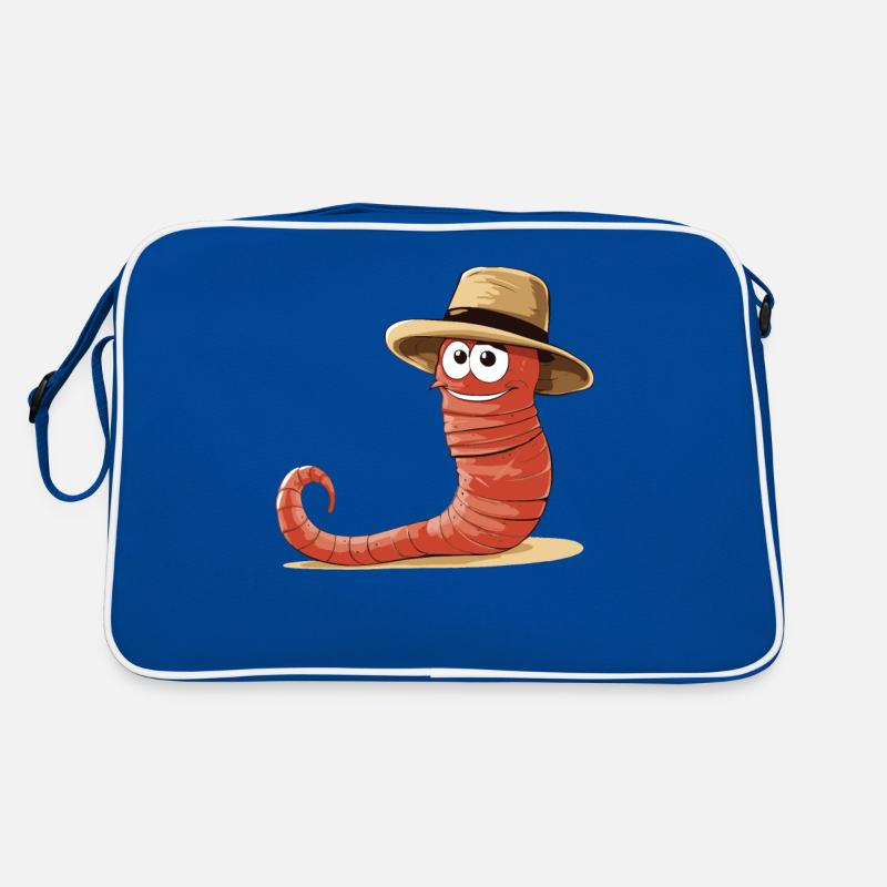 Funny Earthworm Composting Worm Farmer Retro Bag