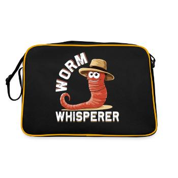Lombricompost - Ver de terre - Ver - Ver de l’agriculteur - Sac Retro - noir/or - Dos