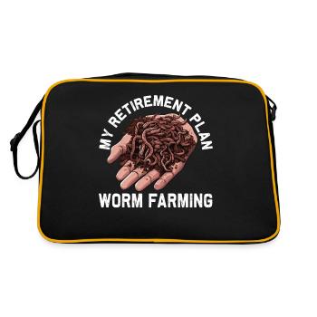 Ver de terre Ver à main Ver de régime de retraite de l’agriculteur Ver - Sac Retro - noir/or - Dos