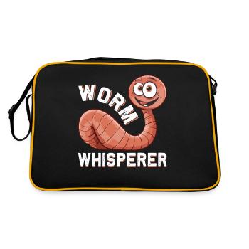 Drôle de ver de terre compostage vermifuge - Sac Retro - noir/or - Dos