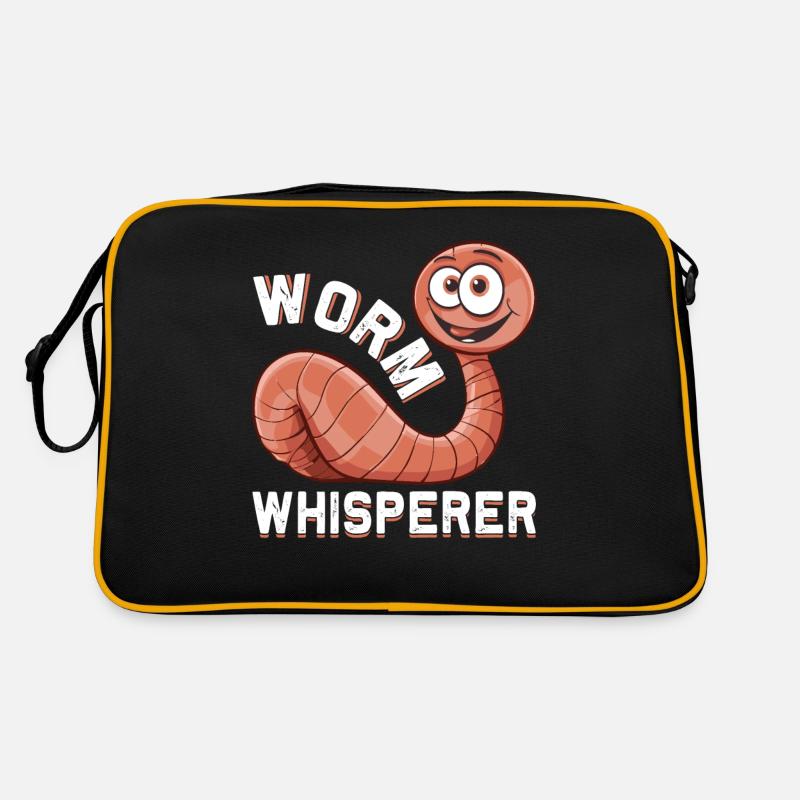 Funny Earthworm Composting Worm Farmer Retro Bag