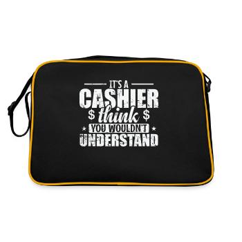 It's a Cashier Thing you wouldn't understand - Retro Bag - black/gold - Back