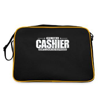 Yew Je suis caissière N’ayez pas l’air si surpris - Sac Retro - noir/or - Dos
