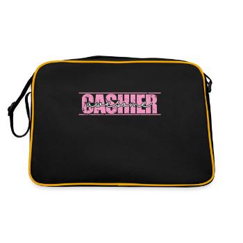 Caissier, supermarché, vendeur génial - Sac Retro - noir/or - Dos