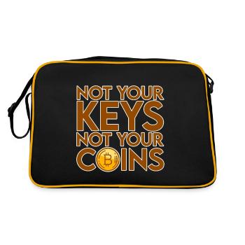 Pas vos clés, pas vos pièces de monnaie 4 - Sac Retro - noir/or - Dos