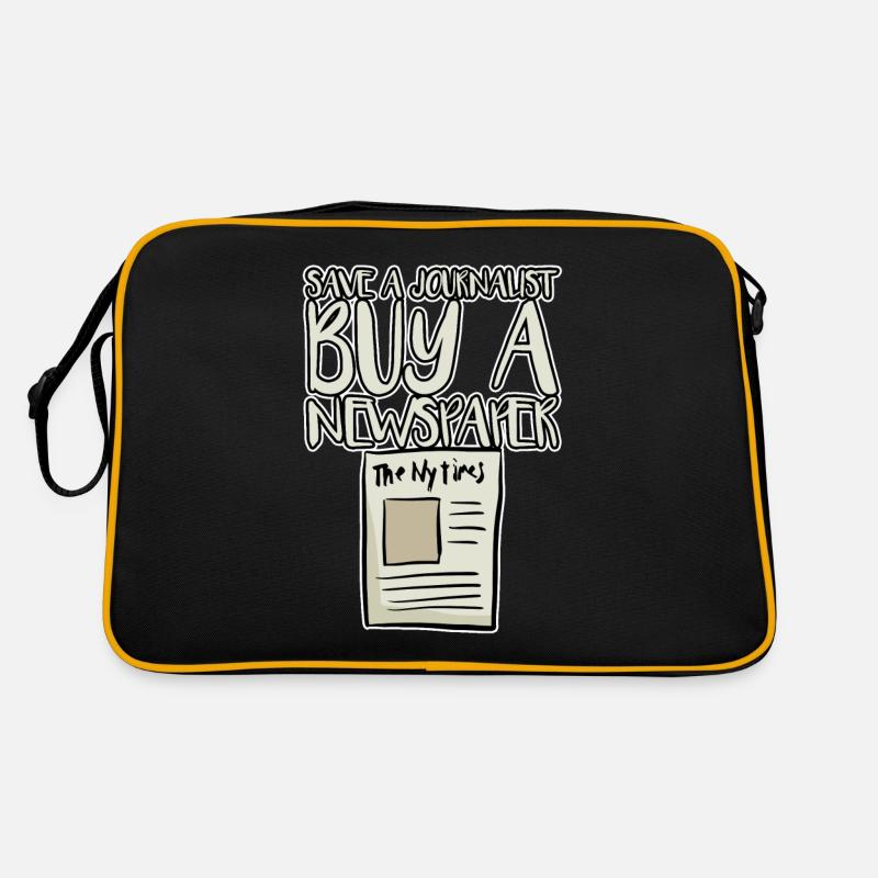 Save A Journalist, Buy A Newspaper 4 Retro Bag