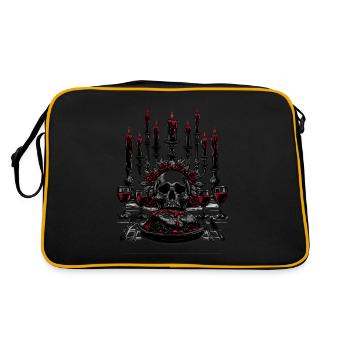 Gothic Macabre Feast Gothic Winter - Retro Bag - black/gold - Back