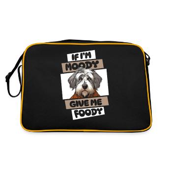 Vieux berger anglais Bobtail mignon - Sac Retro - noir/or - Dos