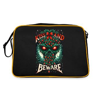 Kiss and Beware - Sinister Mistletoe - Retro Bag - black/gold - Back