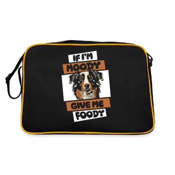 Bouvier bernois drôle - Sac Retro - noir/or - Dos