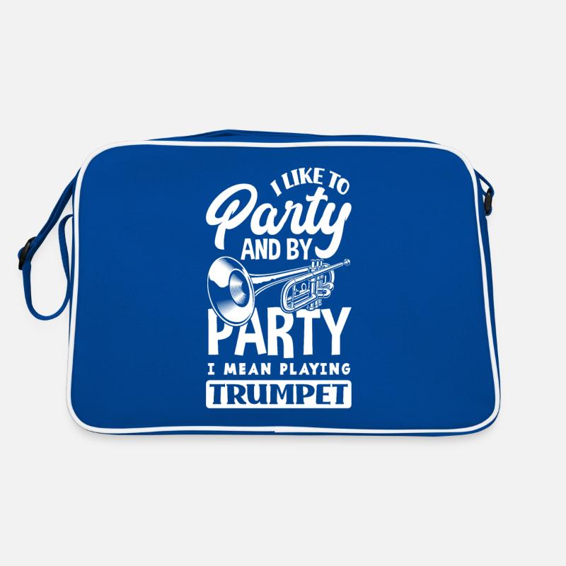 Trompete Trompeter Trompeten Spieler Retro Tasche