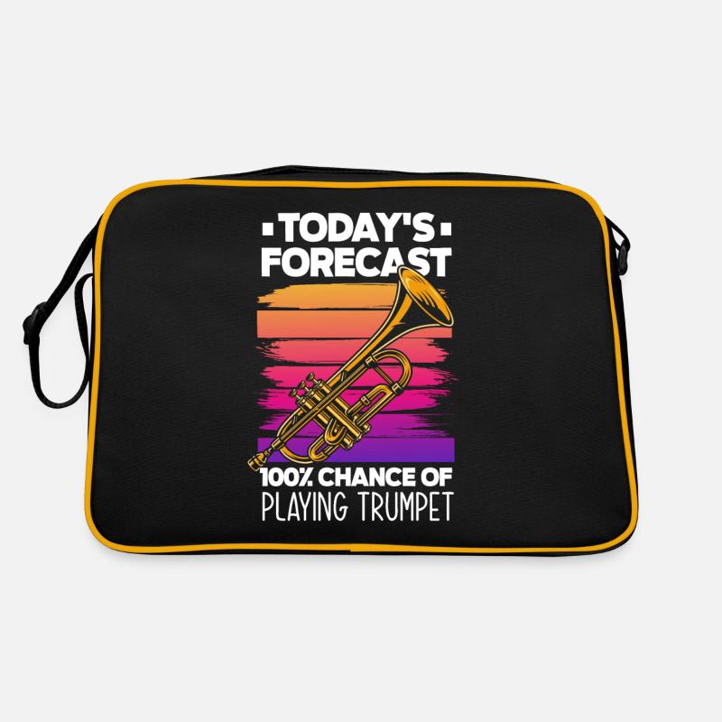 Trompete Trompeter Trompeten Spieler Retro Tasche