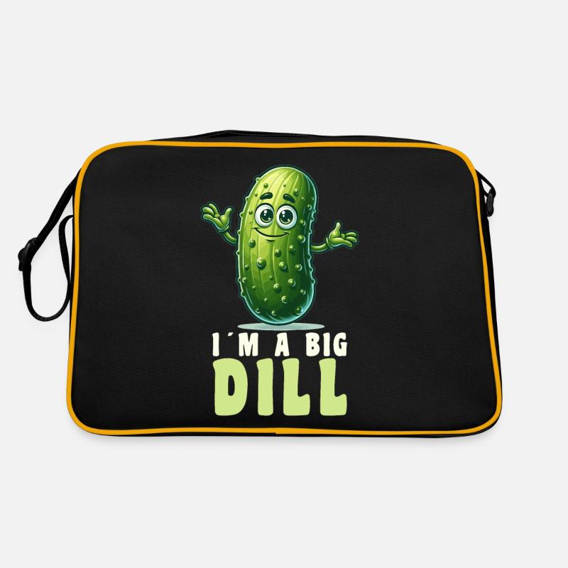 Cornichons Funny Pickles Concombre Jeu de mots Sac Retro
