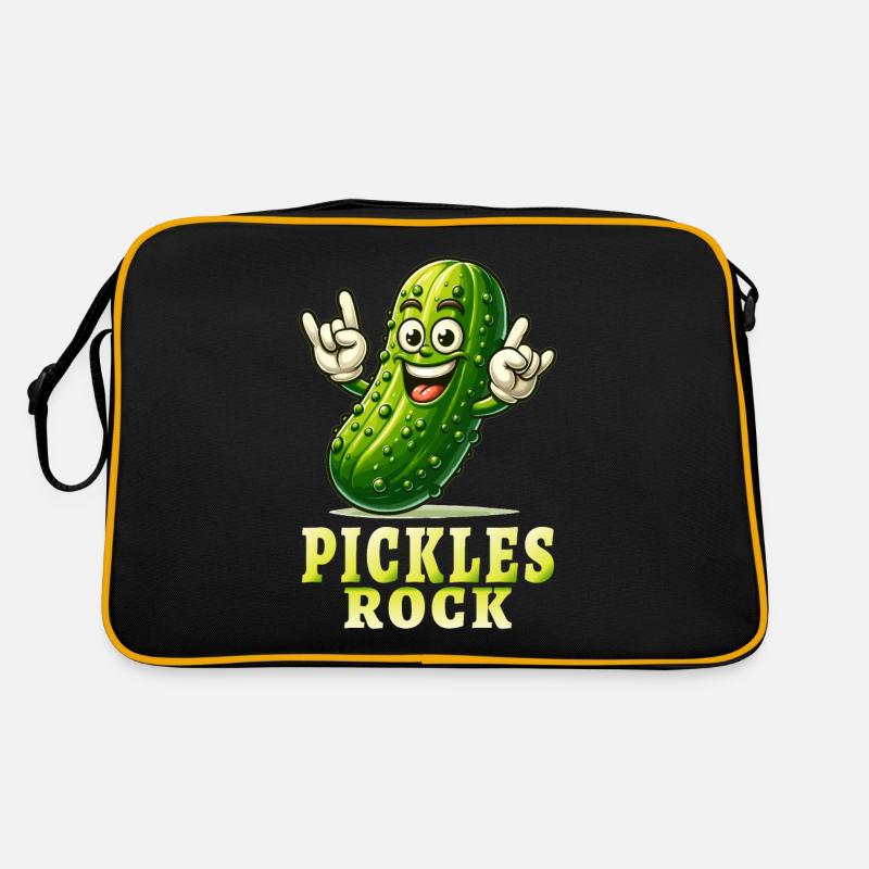 Cornichons Funny Pickles Concombre Jeu de mots Sac Retro