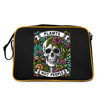 Des plantes pas des personnes des plantes jardinier jardinage - Sac Retro - noir/or - Dos