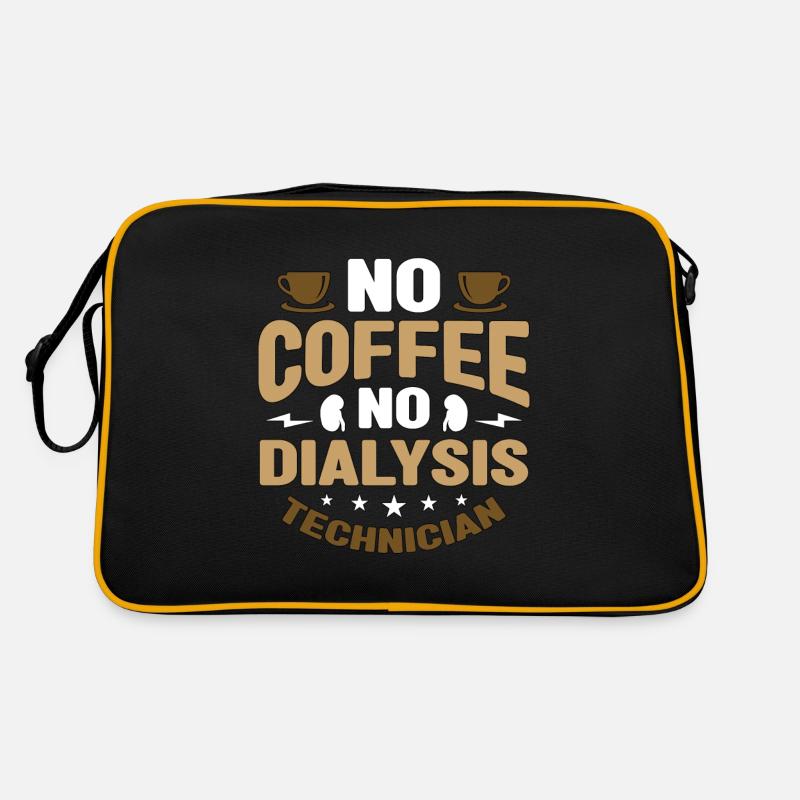 Technicien en dialyse No Coffee Medical Coffee Lover Sac Retro