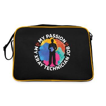 Technicien en radiologie Ma passion Mon radiographe en radiologie - Sac Retro - noir/or - Dos