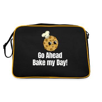 Go ahead, bake my day! Pastry Sweets - Retro Bag - black/gold - Back