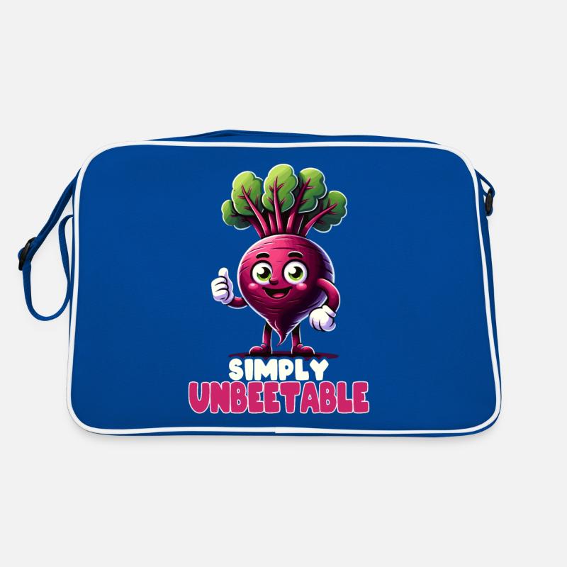 Rote Bete Rote Bete vegan einfach unbeetable veggie Retro Tasche