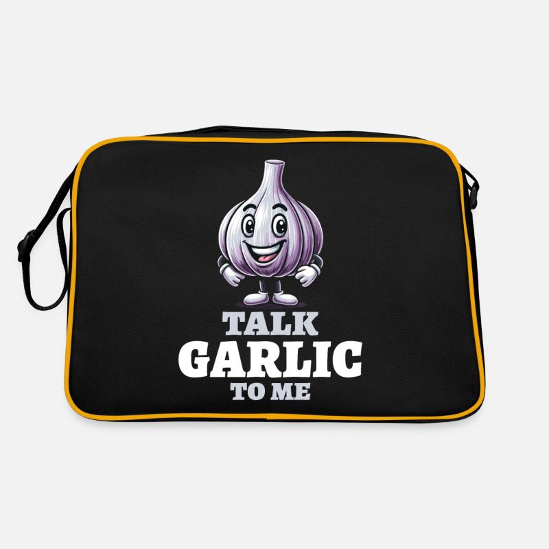 Garlic Lover Garlic Pun Talk Garlic To Me Retro Bag
