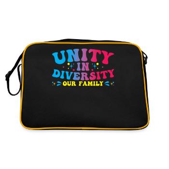 Diversity Family Diverse Unity In Diversity - Retro Bag - black/gold - Back